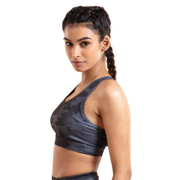 Deevaz Full Coverage Non Padded Sports Bra In (Printed Bluish )