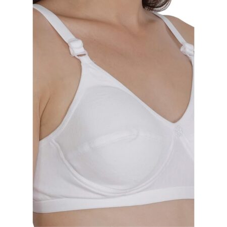 Women's Care Cotton And Hosiery Padded, With Removable Pads Wire Free Everyday Bra.