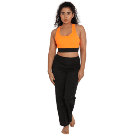 Deevaz Pair Of Comfort Fit Active Sports Bra & Snug Fit Active Ankle-Length Tights In Mauve Color.