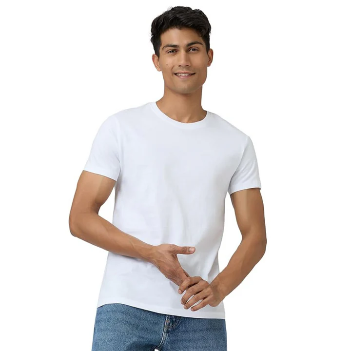 Deevaz Men's Cotton Plain T-shirt | Regular Fit Half Sleeve Pure Cotton Tee | 100% Cotton Plain Men T Shirt | Regular Fit Casual T Shirt.