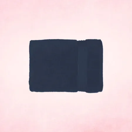 Deevaz Bamboo Thread Hand Towel - 450 GSM (Set of 2, Navy Blue Color)