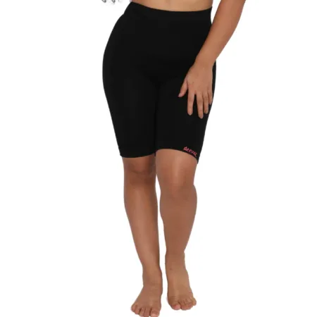 Deevaz Black Colour High Waisted Tummy Tucker With Medium Compression.